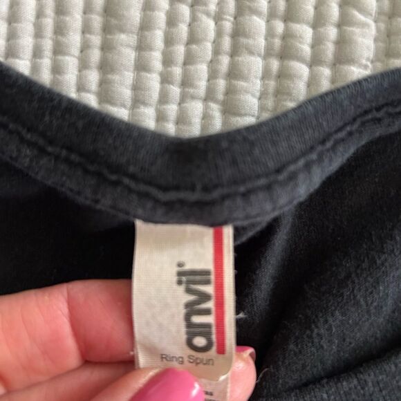 Anvil Black Women’s Tattooed Mom Graphic Short Sleeve Tee T-shirt Size Medium - Picture 5 of 7